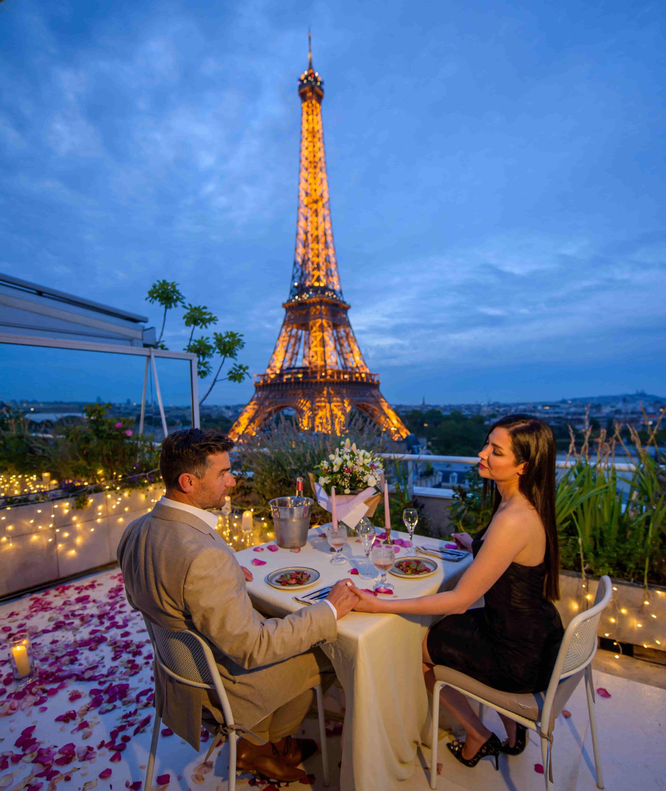 private terrace eiffel tower view