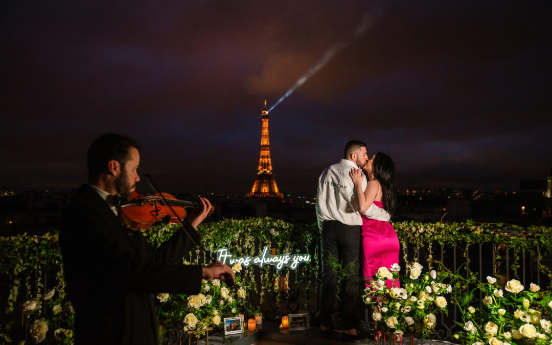 demande en mariage rooftop paris