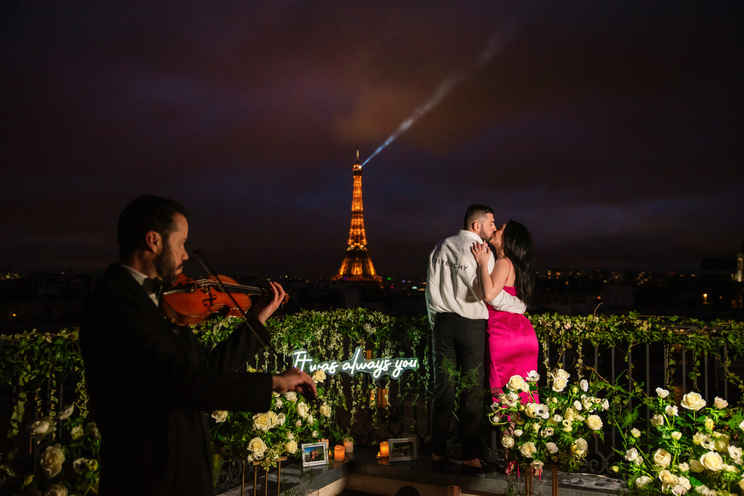 demande en mariage rooftop paris