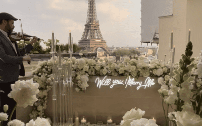 A dream marriage proposal at the Shangri La Paris.