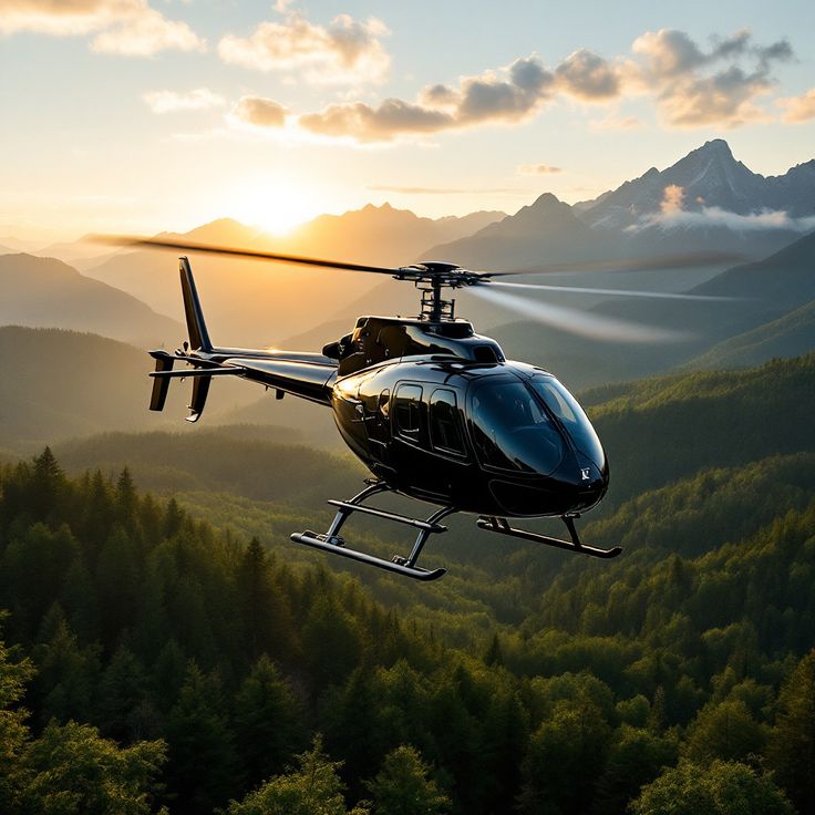 Helicopter ride with a beautiful view of the Swiss