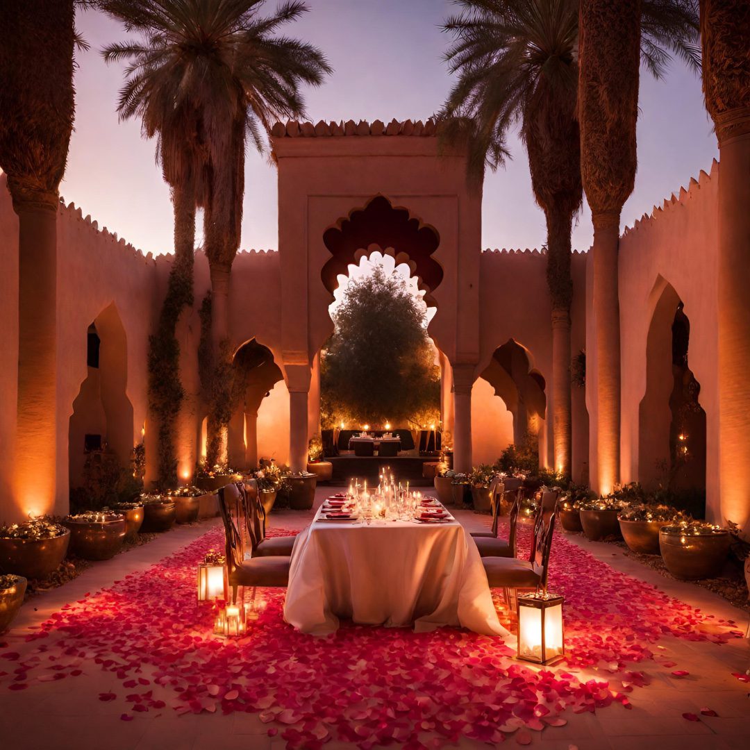 dîner demande en mariage marrakech