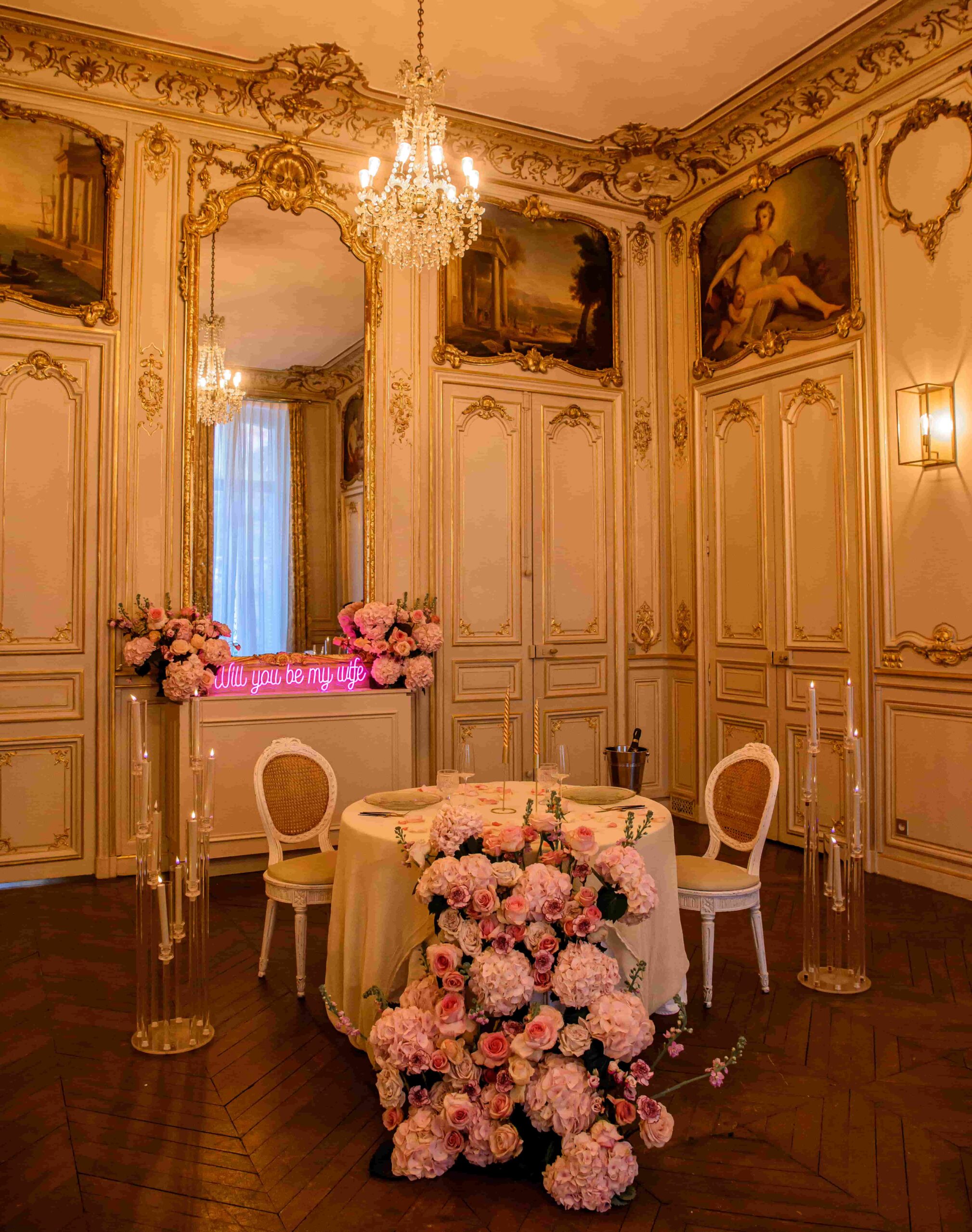 cena privada Versailles