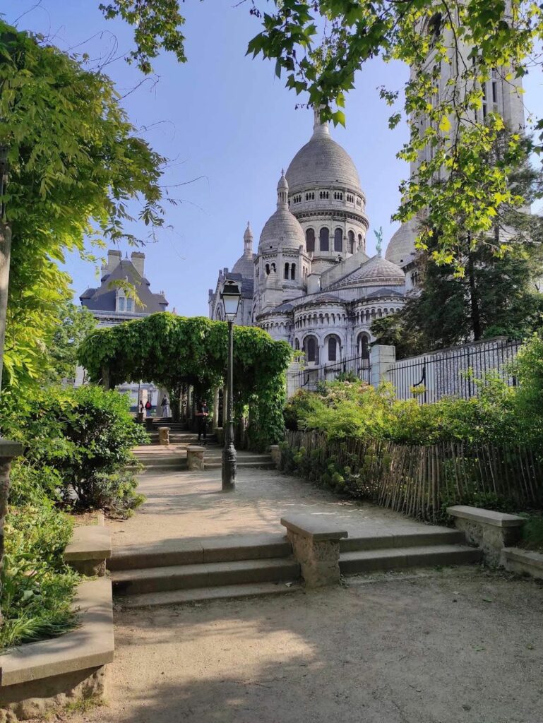 square at Montmartre with a beautiful view of the Basilic