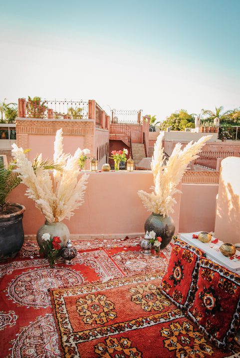 wedding proposal marrakech riad rooftop