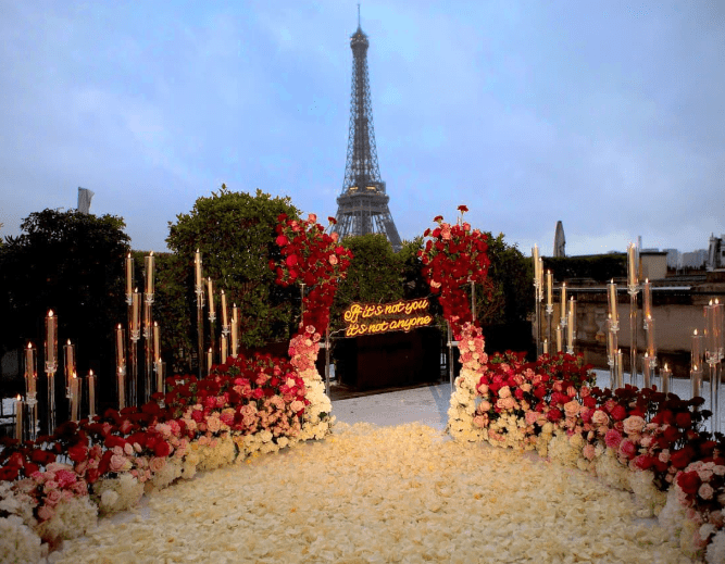 Demande en mariage au shangri la