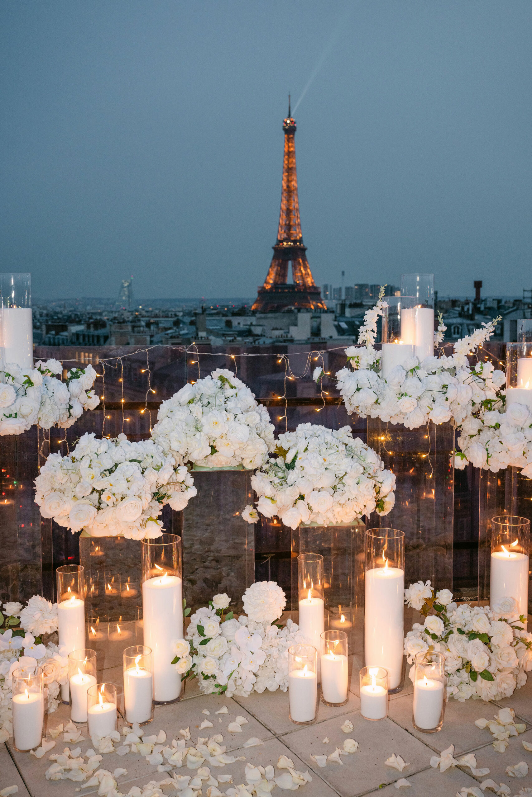Paris rooftop proposal location